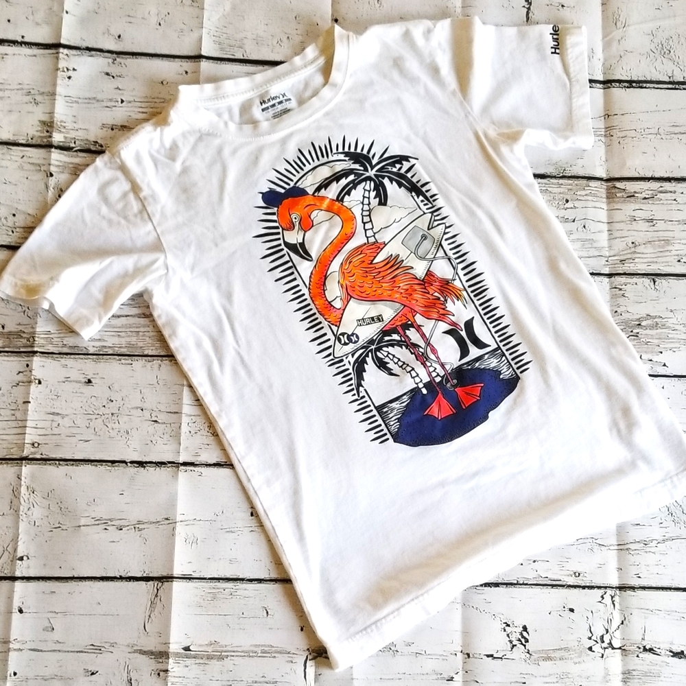 Hurley flamingo tshirt